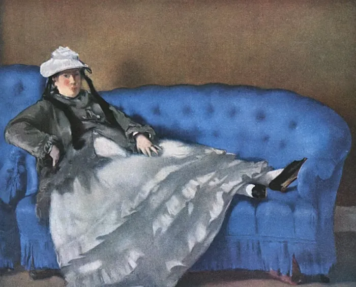 Gerahmter Druck : Frau Manet Gerahmter Druck : Frau Manet