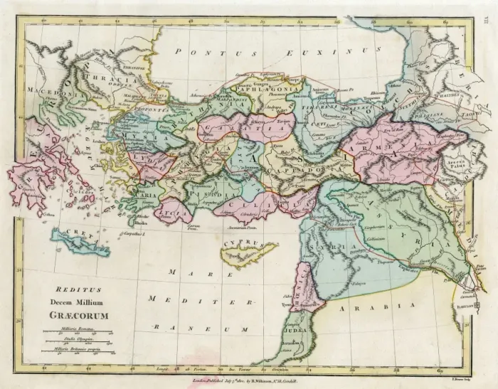 Gerahmter Druck : Karte des byzantinischen Reiches Gerahmter Druck : Karte des byzantinischen Reiches