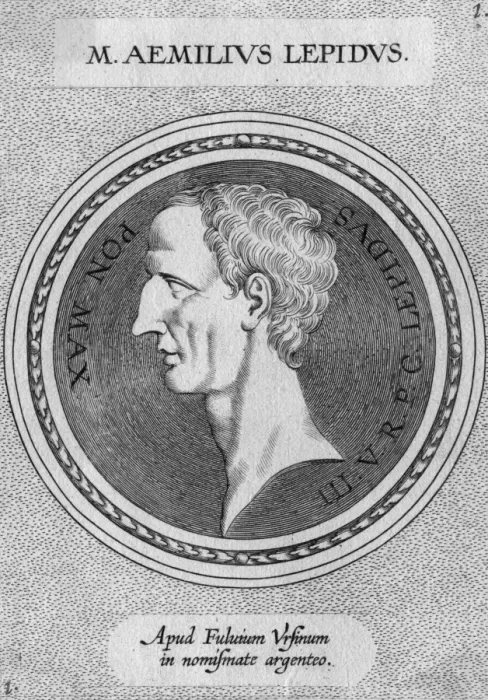 Gerahmter Druck : Marcus Aemilius Lepidus