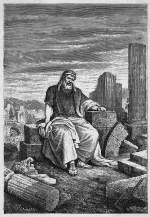 Gerahmter Druck : Marius in Karthagen Gerahmter Druck : Marius in Karthagen