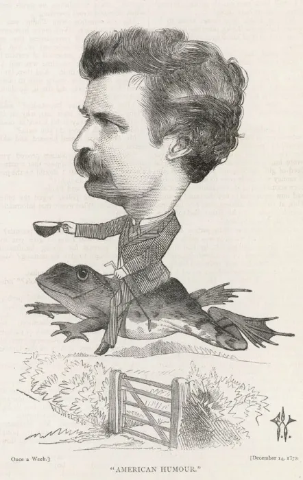 Gerahmter Druck : Mark Twain, Reiterkäfer Gerahmter Druck : Mark Twain, Reiterkäfer