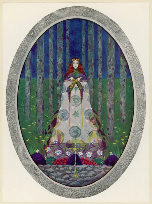 Gerahmter Druck : Sumpfkönig / Harry Clarke Gerahmter Druck : Sumpfkönig / Harry Clarke
