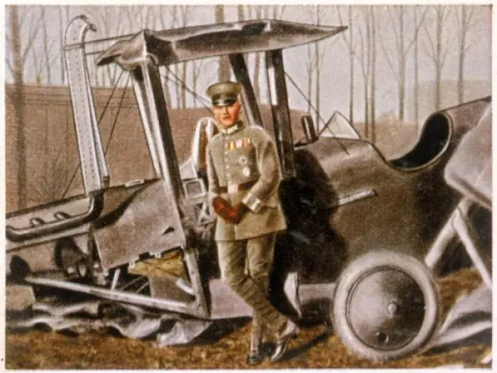 Gerahmter Druck : Max Immelmann, Luftflieger-As. Gerahmter Druck : Max Immelmann, Luftflieger-As.