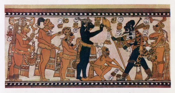Gerahmter Druck : Mayan Götter Gerahmter Druck : Mayan Götter