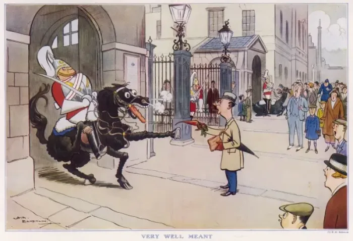 Gerahmter Druck : Sehr wohl gemeint von H.M.Bateman Gerahmter Druck : Sehr wohl gemeint von H.M.Bateman