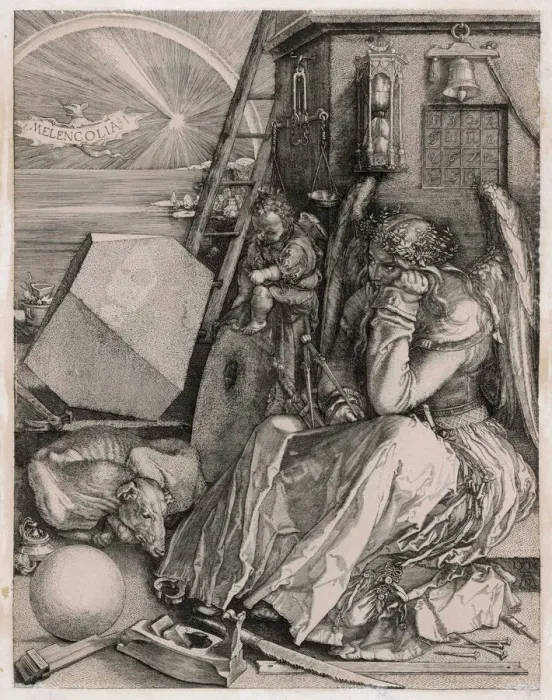 Gerahmter Druck : Melancholia Gerahmter Druck : Melancholia