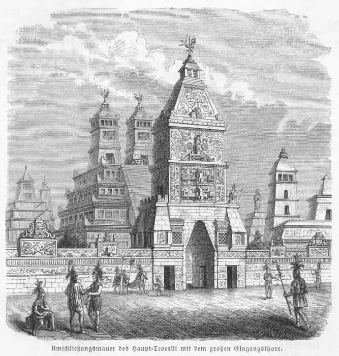 Gerahmter Druck : Mexiko / Tenochtitlán Gerahmter Druck : Mexiko / Tenochtitlán