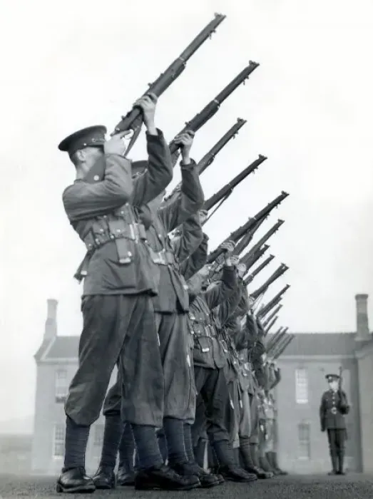 Gerahmter Druck : Erster Weltkrieg-Training Gerahmter Druck : Erster Weltkrieg-Training