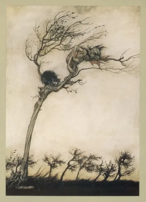 Gerahmter Druck : Milton / Comus von Rackham Gerahmter Druck : Milton / Comus von Rackham