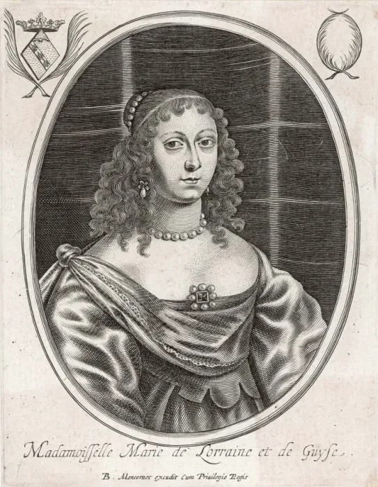 Gerahmter Druck : Frau Marie de Guise