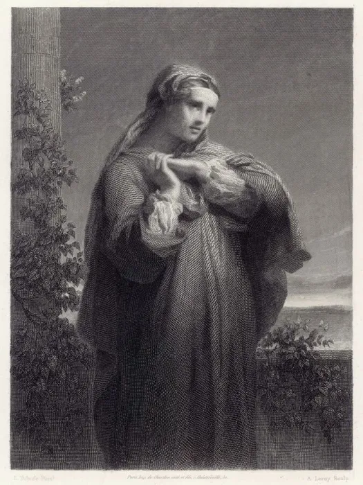Gerahmter Druck : MONICA. Mutter von Augustin, Heilige Gerahmter Druck : MONICA. Mutter von Augustin, Heilige