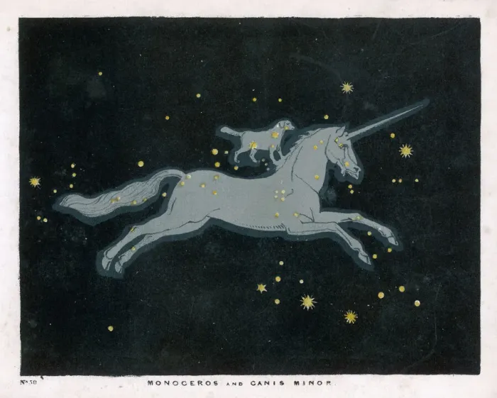 Gerahmter Druck : Monokeros, etc., Konstellation Gerahmter Druck : Monokeros, etc., Konstellation
