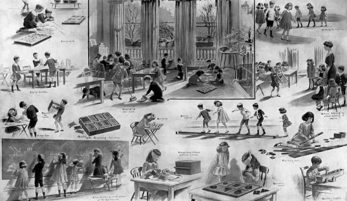 Gerahmter Druck : Montessorischule Gerahmter Druck : Montessorischule