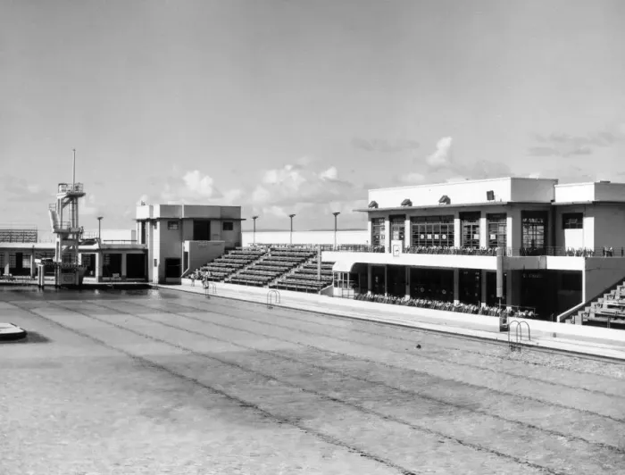 Gerahmter Druck : Morecambe Strandbad Gerahmter Druck : Morecambe Strandbad