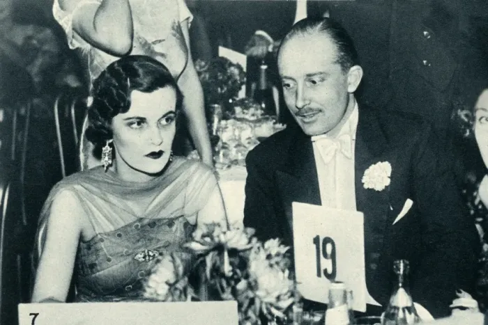 Gerahmter Druck : Frau Charles Sweeny mit Herrn Eustace Storey