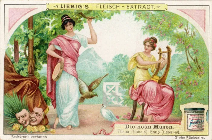 Gerahmter Druck : Thalienne Mäuse - Thalia, Erato Gerahmter Druck : Thalienne Mäuse - Thalia, Erato