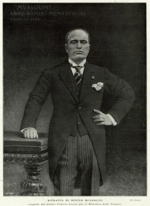 Gerahmter Druck : Benito Mussolinis Kleid Gerahmter Druck : Benito Mussolinis Kleid