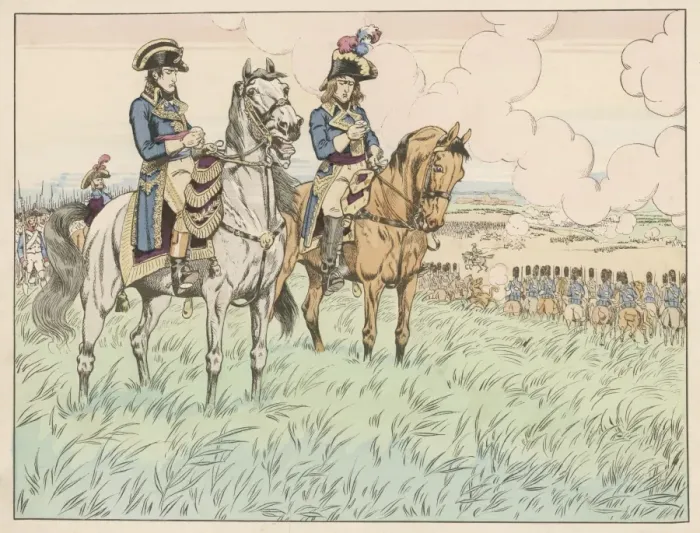 Gerahmter Druck : Napoleon bei Marengu Gerahmter Druck : Napoleon bei Marengu