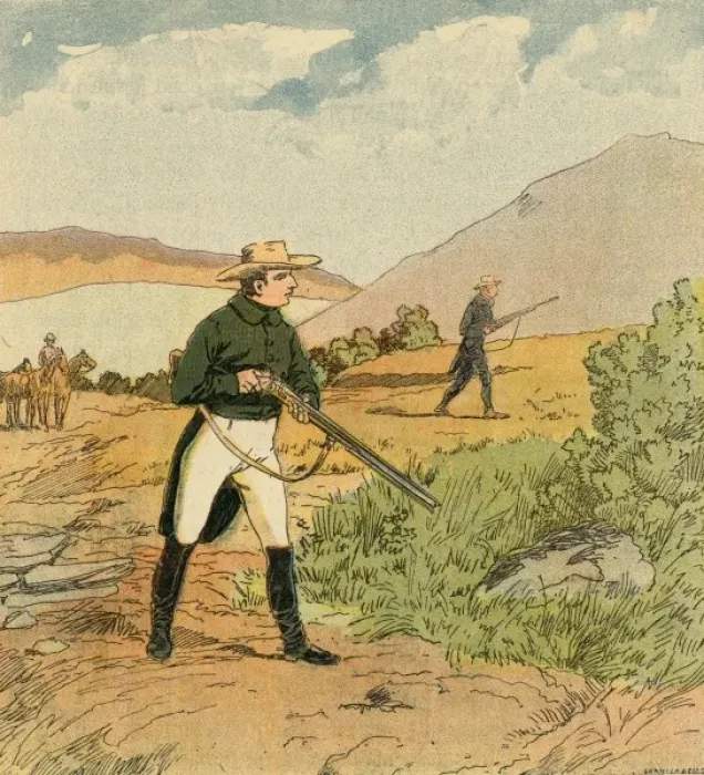 Gerahmter Druck : Napoleons Schuss Gerahmter Druck : Napoleons Schuss