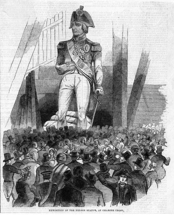 Gerahmter Druck : Nelson-Denkmal Gerahmter Druck : Nelson-Denkmal