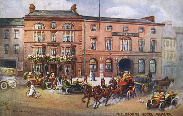 Gerahmter Druck : Die George-Hotel in Penrith, Cumbria Gerahmter Druck : Die George-Hotel in Penrith, Cumbria