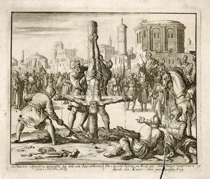 Gerahmter Druck : St Peter gekreuzigt Gerahmter Druck : St Peter gekreuzigt