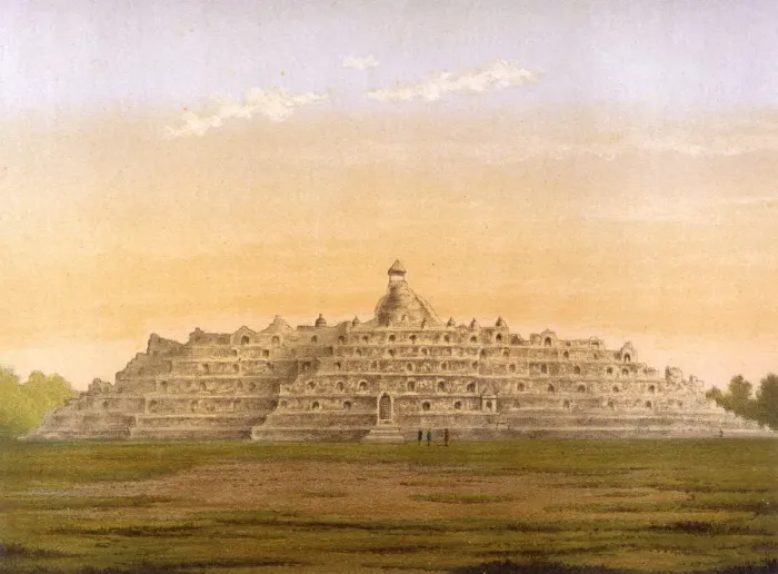 Gerahmter Druck : Borobudur-Tempel, Java Gerahmter Druck : Borobudur-Tempel, Java