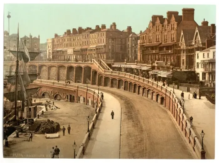 Gerahmter Druck : Neuer Weg in Ramsgate, England