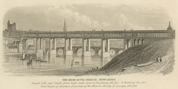 Gerahmter Druck : Neustadter Brücke / Hoch Gerahmter Druck : Neustadter Brücke / Hoch