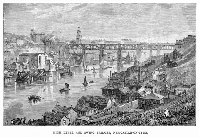 Gerahmter Druck : Neustadt an der Tyne