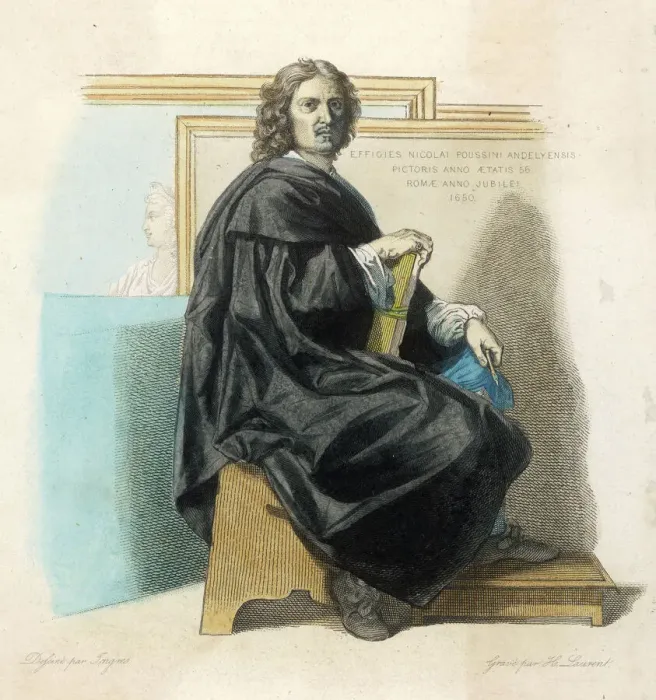 Gerahmter Druck : Nikolaus von Poussin Gerahmter Druck : Nikolaus von Poussin