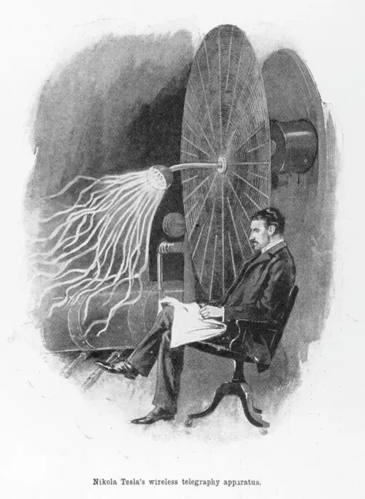 Gerahmter Druck : Nikola Tesla Gerahmter Druck : Nikola Tesla