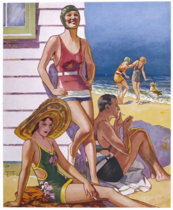 Gerahmter Druck : Junge Dinge am Strand Gerahmter Druck : Junge Dinge am Strand
