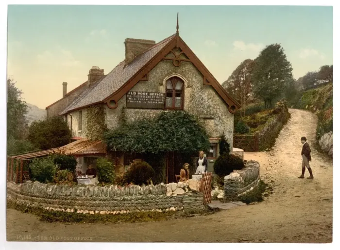 Gerahmter Druck : Alter Postamt, Lee (Devon), England Gerahmter Druck : Alter Postamt, Lee (Devon), England