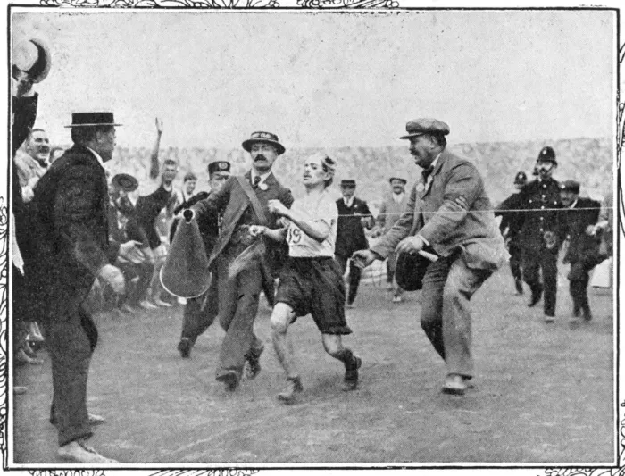 Gerahmter Druck : Olympischen Spielen / 1908 / Marathon Gerahmter Druck : Olympischen Spielen / 1908 / Marathon