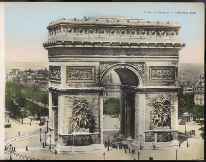 Gerahmter Druck : Paris, Arc de Triumpfhügel Gerahmter Druck : Paris, Arc de Triumpfhügel