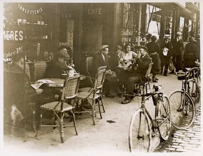 Gerahmter Druck : Pariser Café Außenbereich 1928 Gerahmter Druck : Pariser Café Außenbereich 1928