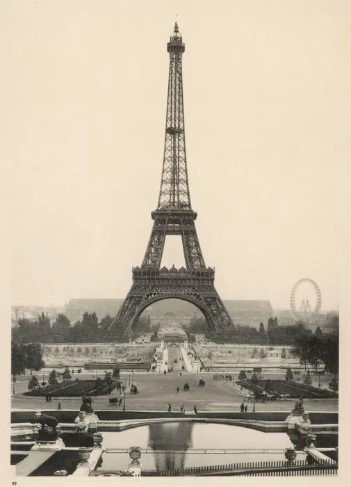 Gerahmter Druck : Paris, Eiffelturm 1900 Gerahmter Druck : Paris, Eiffelturm 1900