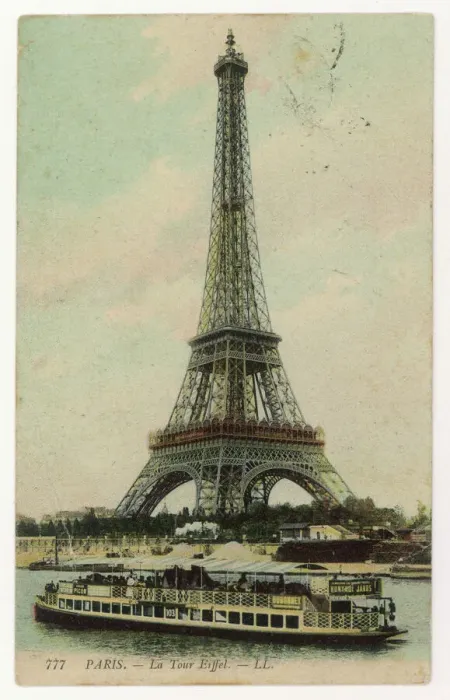 Gerahmter Druck : Paris, Eiffelturm 1908 Gerahmter Druck : Paris, Eiffelturm 1908