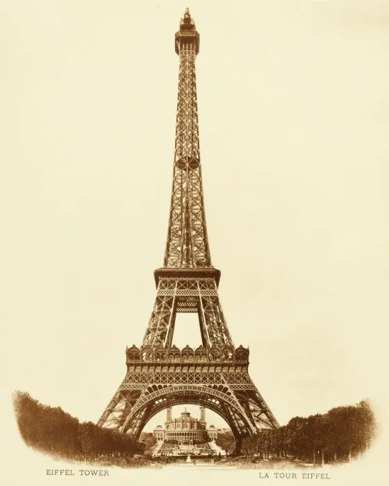 Gerahmter Druck : Paris / Eiffelturm 1890 Gerahmter Druck : Paris / Eiffelturm 1890