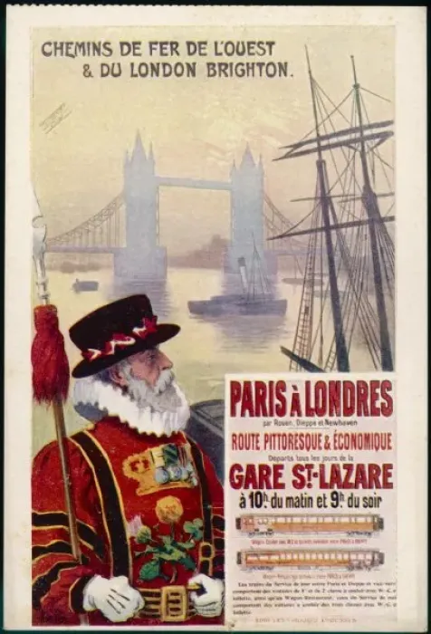 Gerahmter Druck : Paris-London - 1 Gerahmter Druck : Paris-London - 1