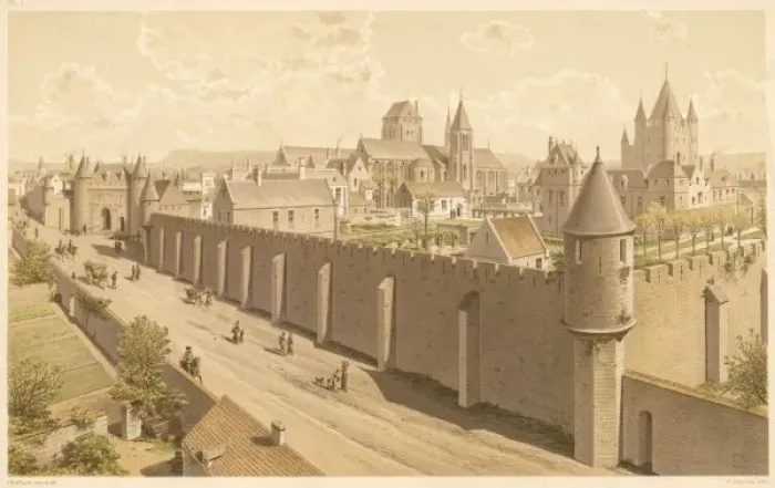 Gerahmter Druck : Temple Paris 1450