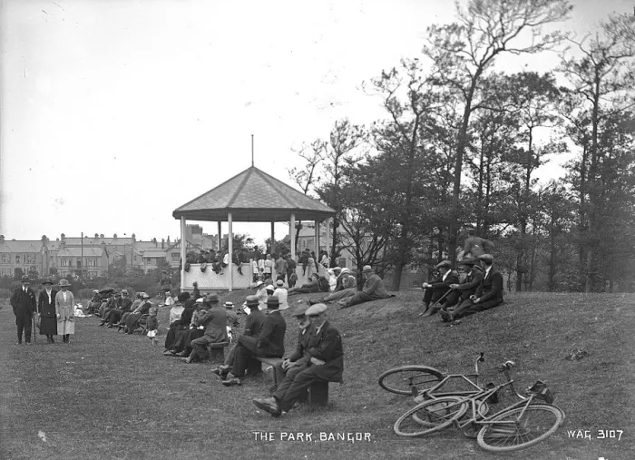Gerahmter Druck : Der Park in Bangor Gerahmter Druck : Der Park in Bangor
