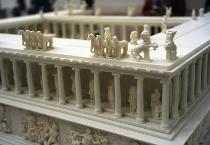 Gerahmter Druck : Pergamoner Altar, Modell Gerahmter Druck : Pergamoner Altar, Modell