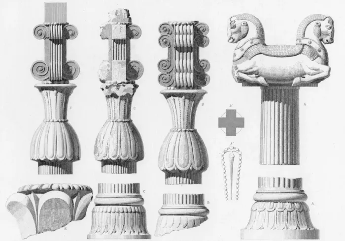 Gerahmter Druck : Persopolis / Architektur Gerahmter Druck : Persopolis / Architektur
