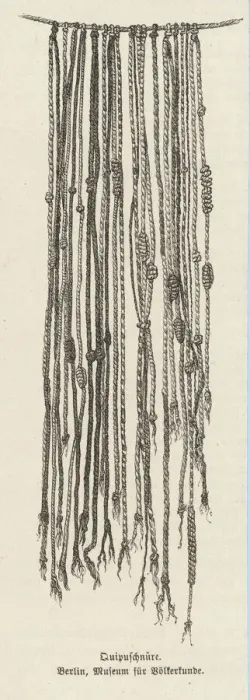 Gerahmter Druck : Peruanischer Quipu Gerahmter Druck : Peruanischer Quipu