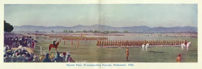 Gerahmter Druck : Peshawar - Erklärungsparade Gerahmter Druck : Peshawar - Erklärungsparade