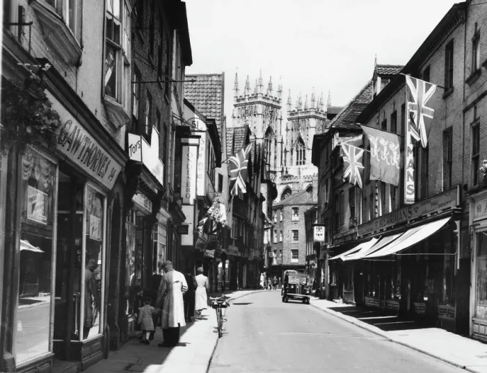 Gerahmter Druck : Petergate in York
