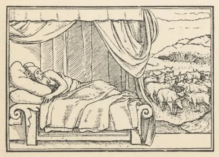 Gerahmter Druck : König Pharao's Traum Gerahmter Druck : König Pharao's Traum
