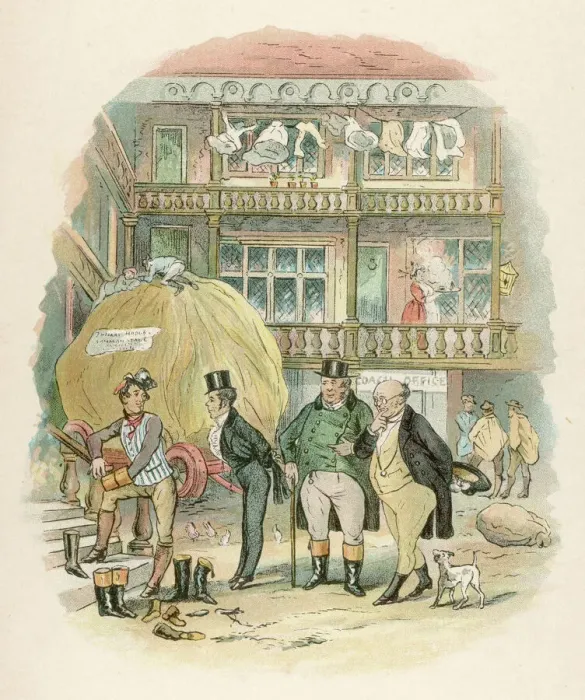 Gerahmter Druck : Pickwick, Samual Weller Gerahmter Druck : Pickwick, Samual Weller
